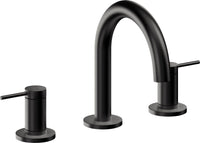 California Faucets - 5202M-MBLK - 8" Widespread Lavatory Faucet - Matte Black - D Street