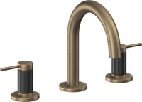 California Faucets - 5202MF-ABF - 8" Widespread Lavatory Faucet - Antique Brass Flat - D Street