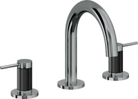 California Faucets - 5202MFZB-BLKN - 8" Widespread Lavatory Faucet with ZeroDrain - Black Nickel (PVD) - D Street