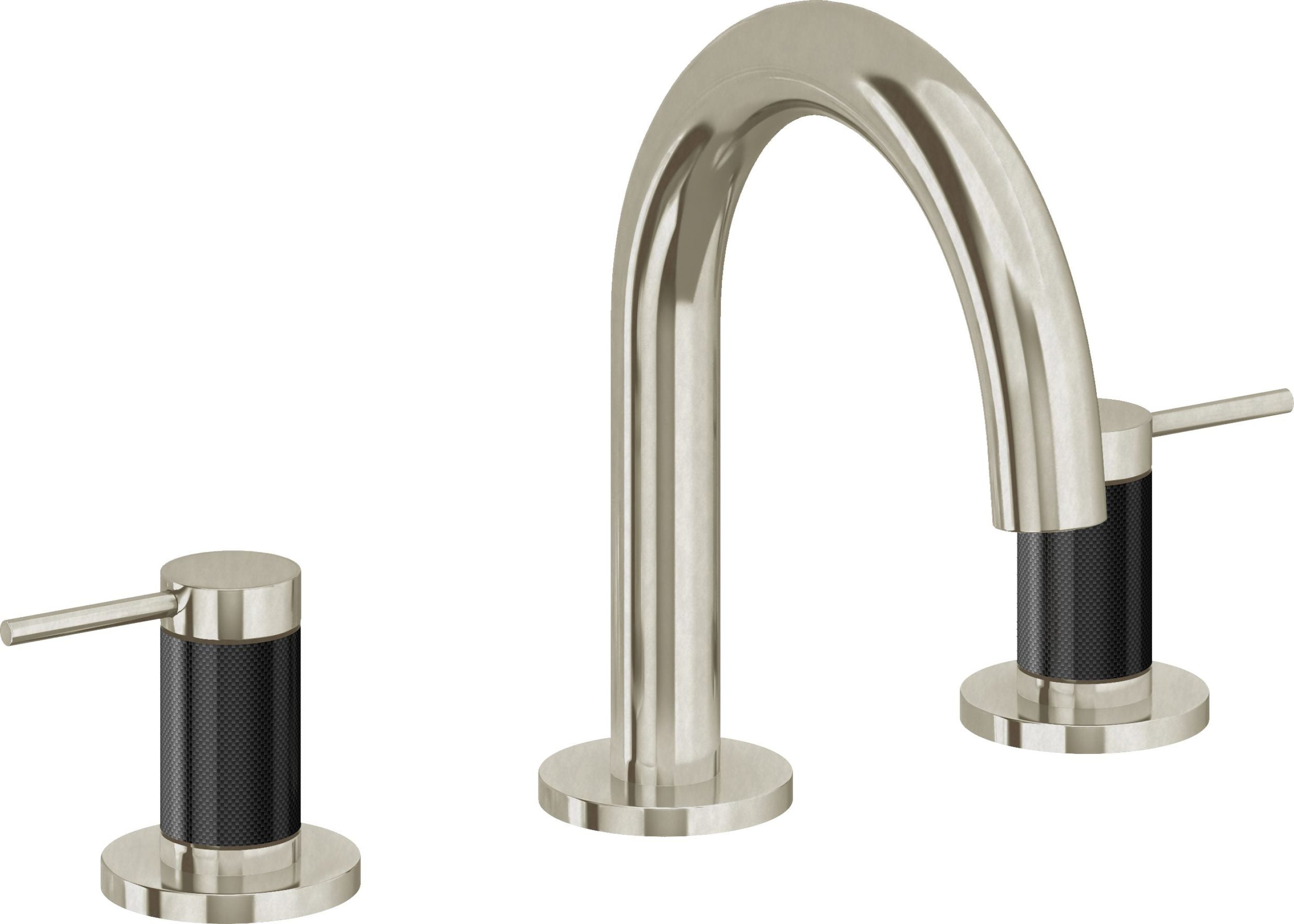 California Faucets - 5202MF-BNU - 8" Widespread Lavatory Faucet - Burnished Nickel Uncoated - D Street