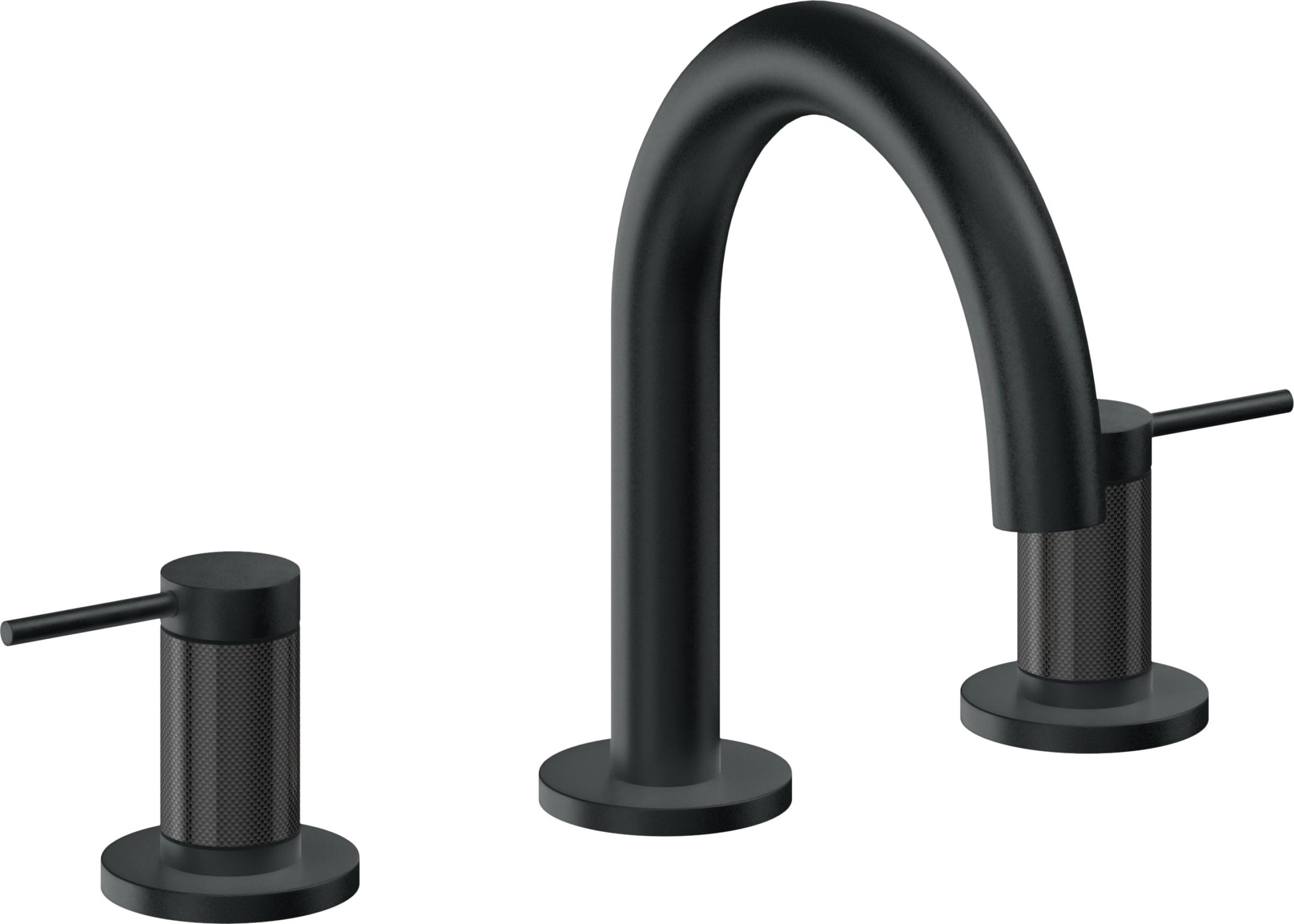 California Faucets - 5202MF-CB - 8" Widespread Lavatory Faucet - Carbon (PVD) - D Street