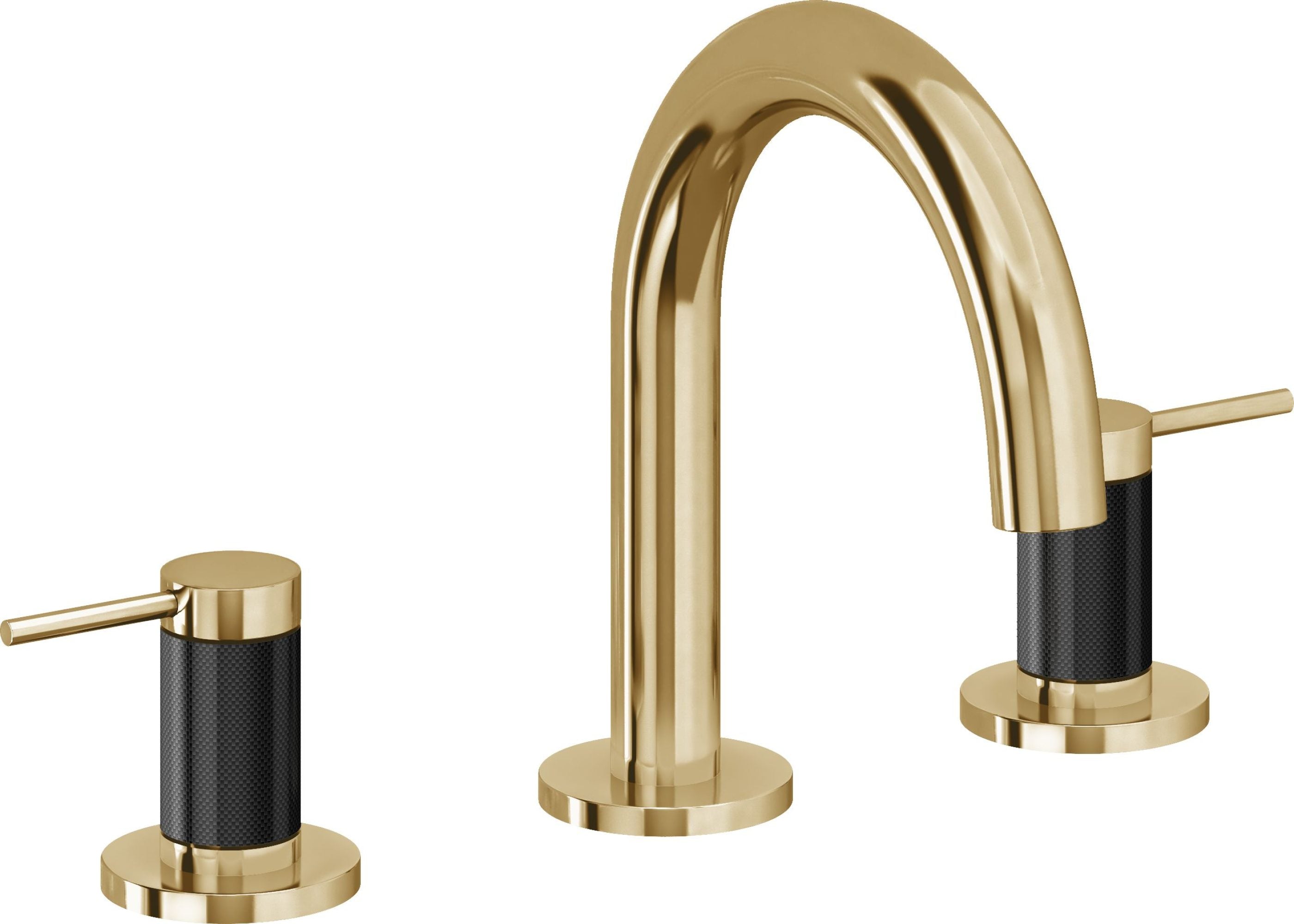 California Faucets - 5202MF-FRG - 8" Widespread Lavatory Faucet - French Gold (PVD) - D Street