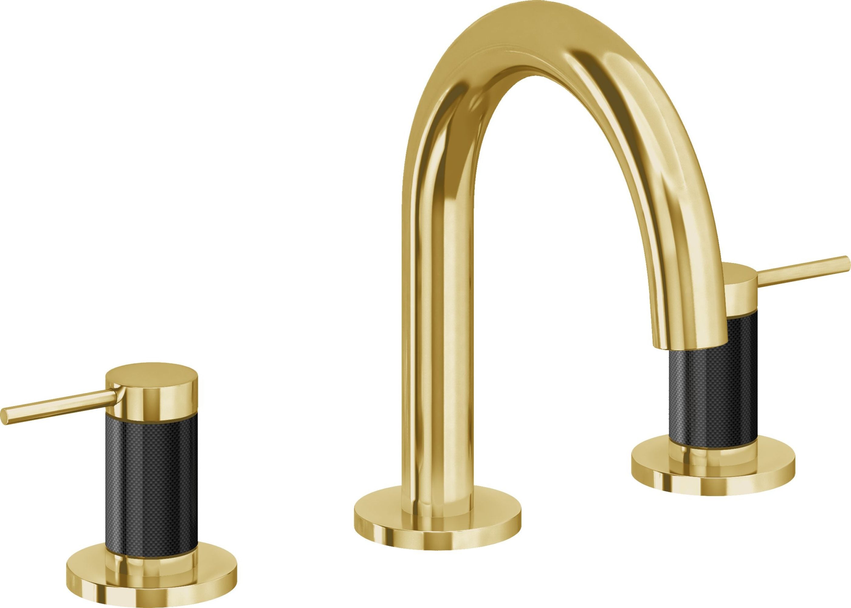 California Faucets - 5202MF-LPG - 8" Widespread Lavatory Faucet - Lifetime Polished Gold (PVD) - D Street