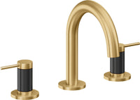 California Faucets - 5202MF-LSG - 8" Widespread Lavatory Faucet - Lifetime Satin Gold (PVD) - D Street