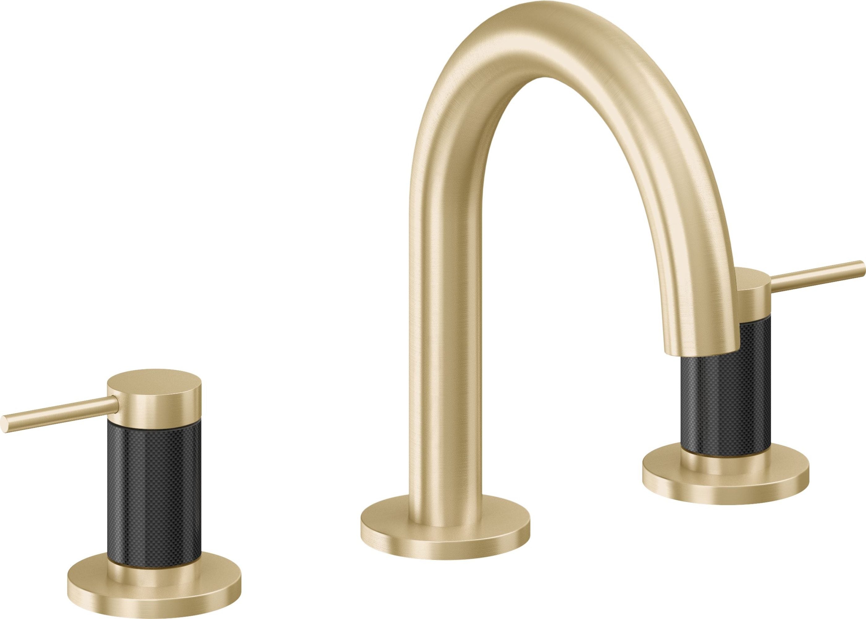 California Faucets - 5202MF-SB - 8" Widespread Lavatory Faucet - Satin Brass (PVD) - D Street