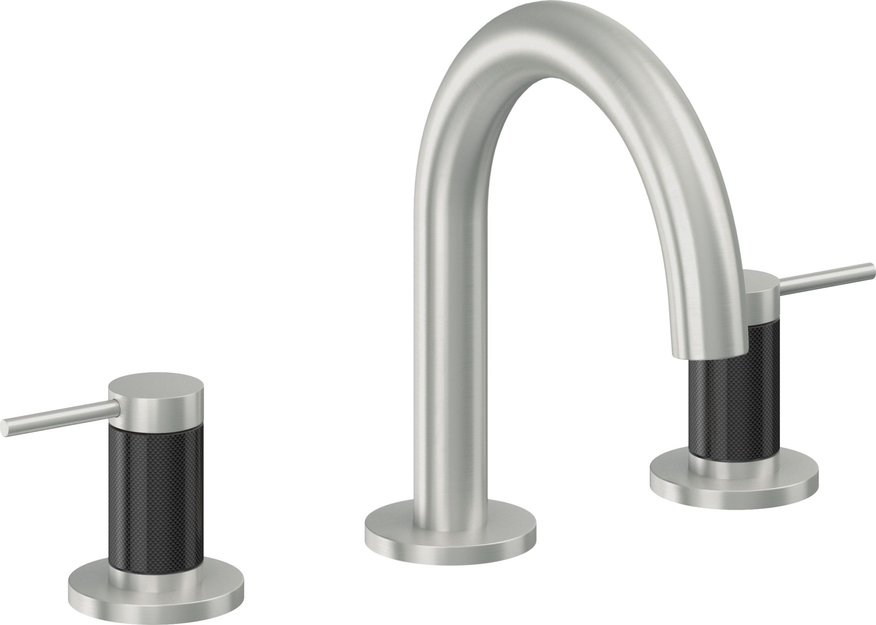 California Faucets - 5202MF-SC - 8" Widespread Lavatory Faucet - Satin Chrome (PVD) - D Street