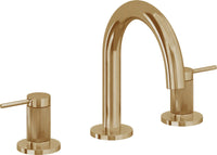 California Faucets - 5202MKZB-BBU - 8" Widespread Lavatory Faucet with ZeroDrain - Burnished Brass Uncoated - D Street