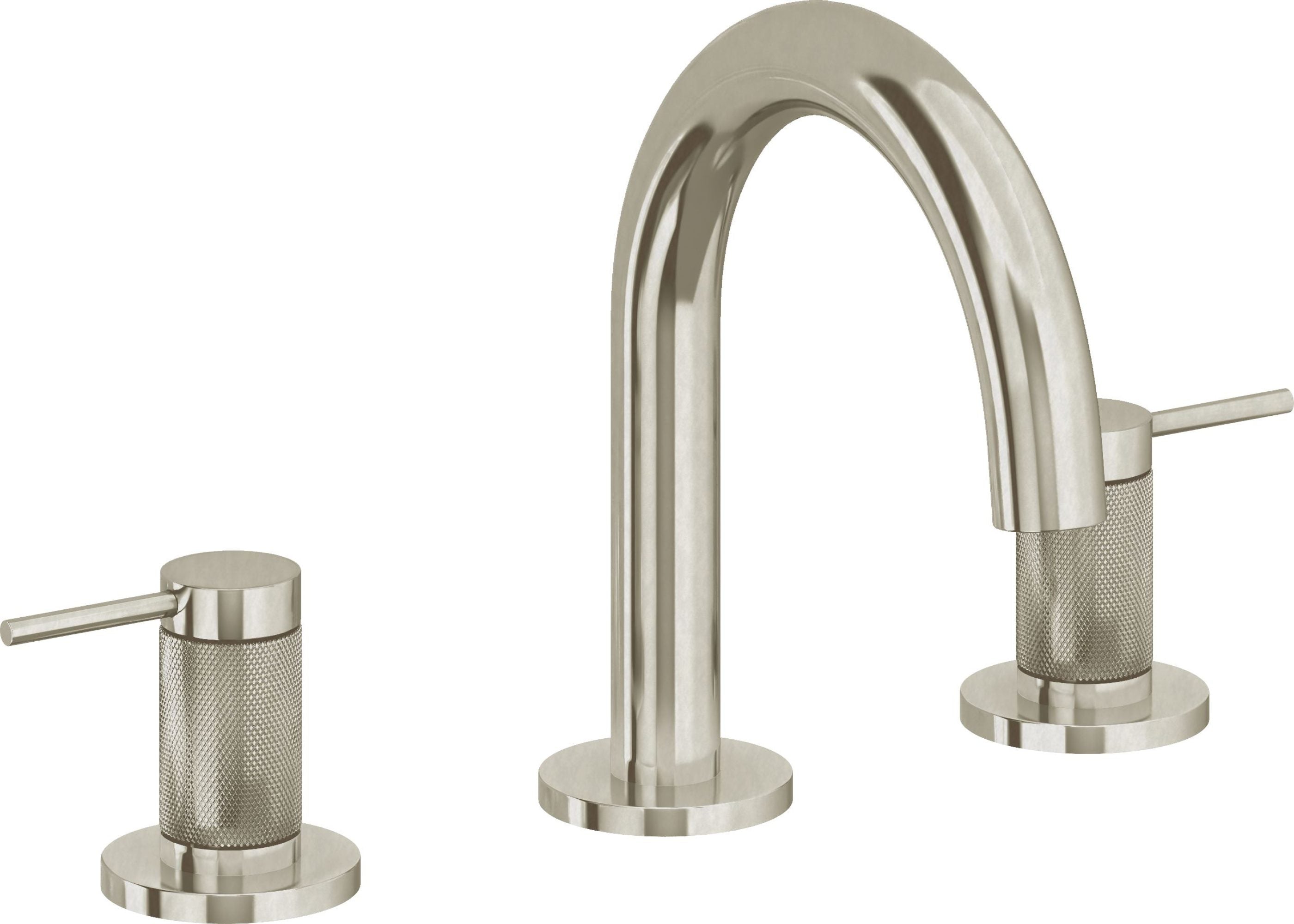 California Faucets - 5202MKZBF-BNU - 8" Widespread Lavatory Faucet with Completely Finished ZeroDrain - Burnished Nickel Uncoated - D Street