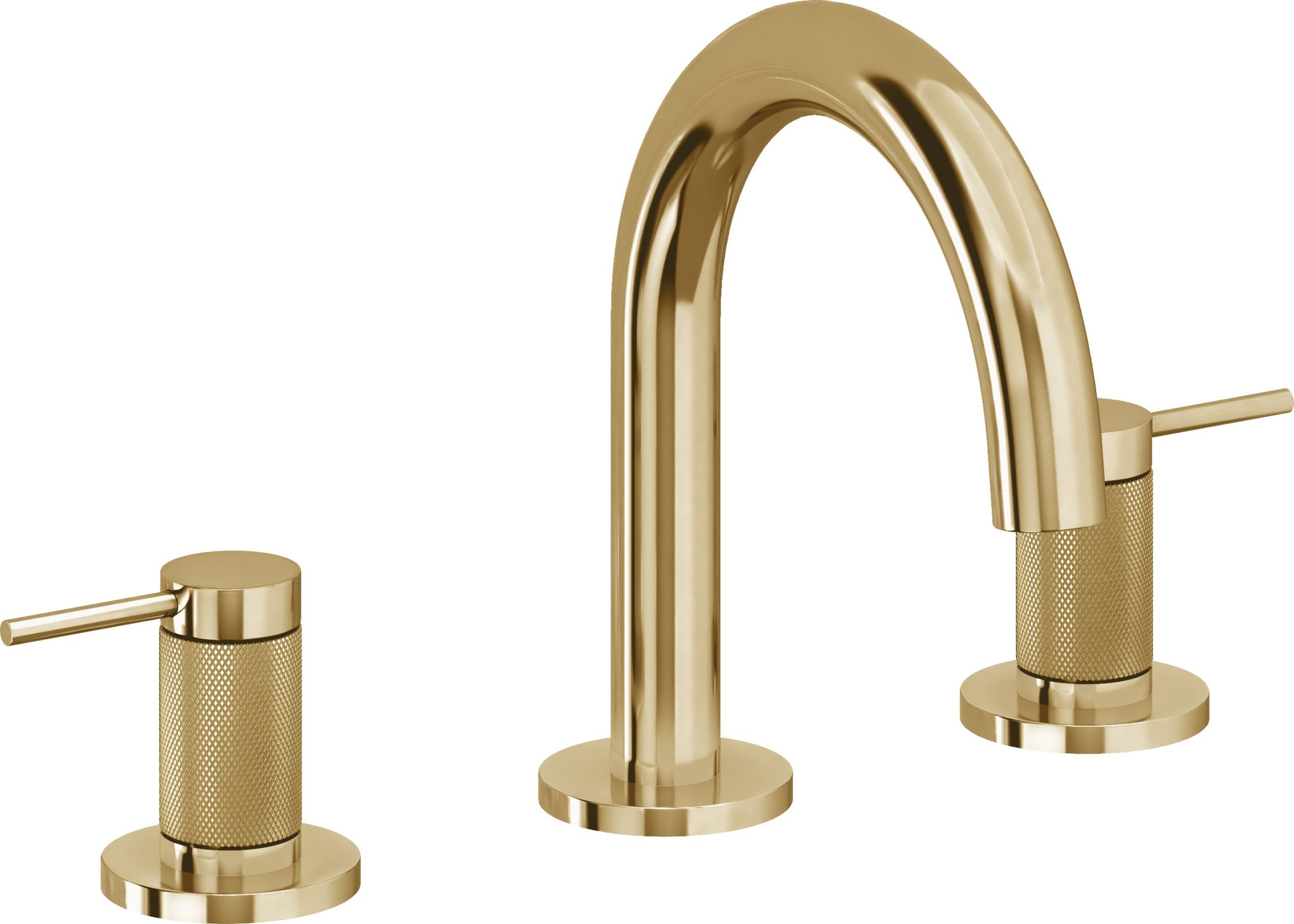 California Faucets - 5202MKZB-FRG - 8" Widespread Lavatory Faucet with ZeroDrain - French Gold (PVD) - D Street