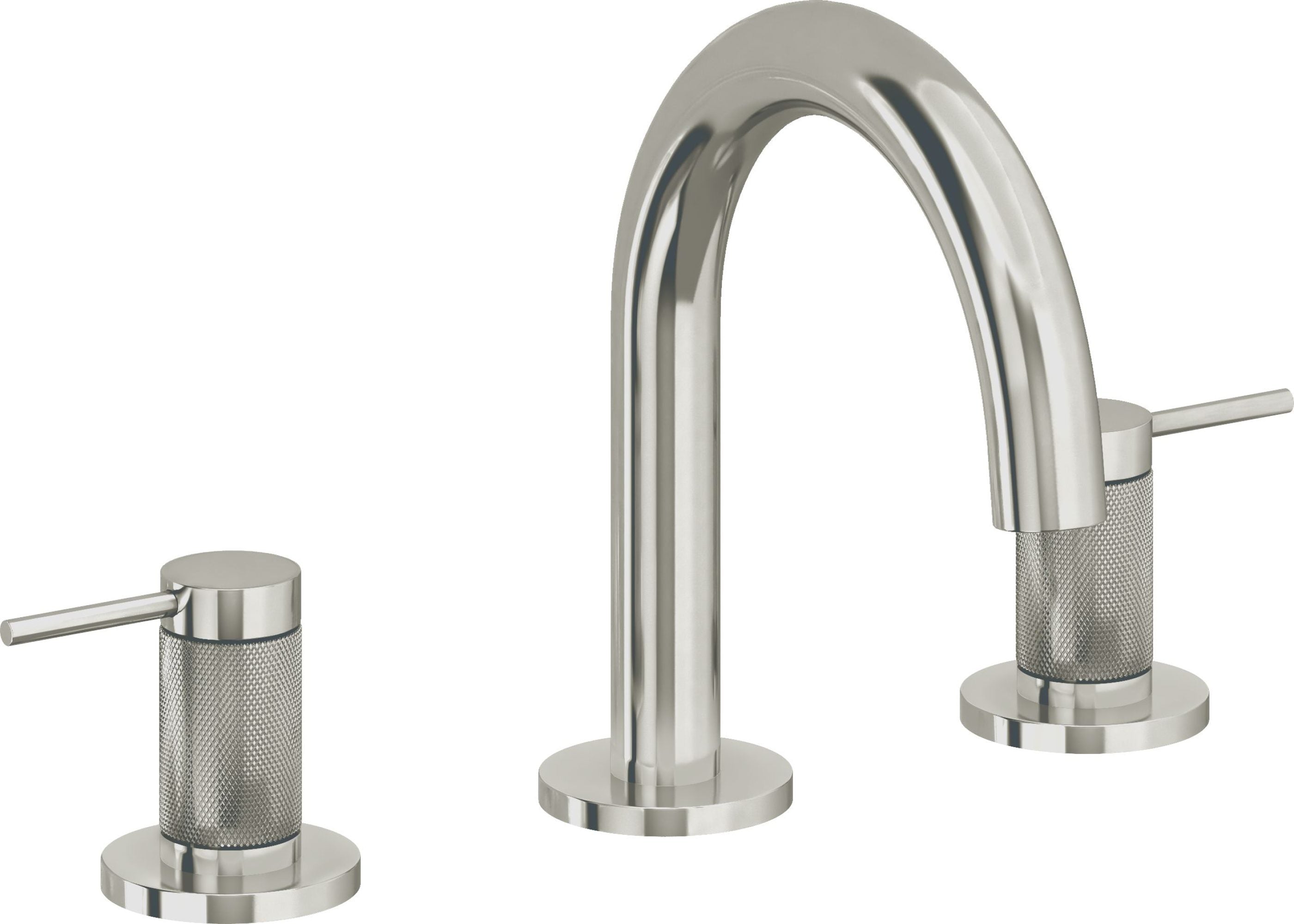 California Faucets - 5202MKZBF-PN - 8" Widespread Lavatory Faucet with Completely Finished ZeroDrain - Polished Nickel (PVD) - D Street