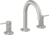 California Faucets - 5202MKZB-SC - 8" Widespread Lavatory Faucet with ZeroDrain - Satin Chrome (PVD) - D Street