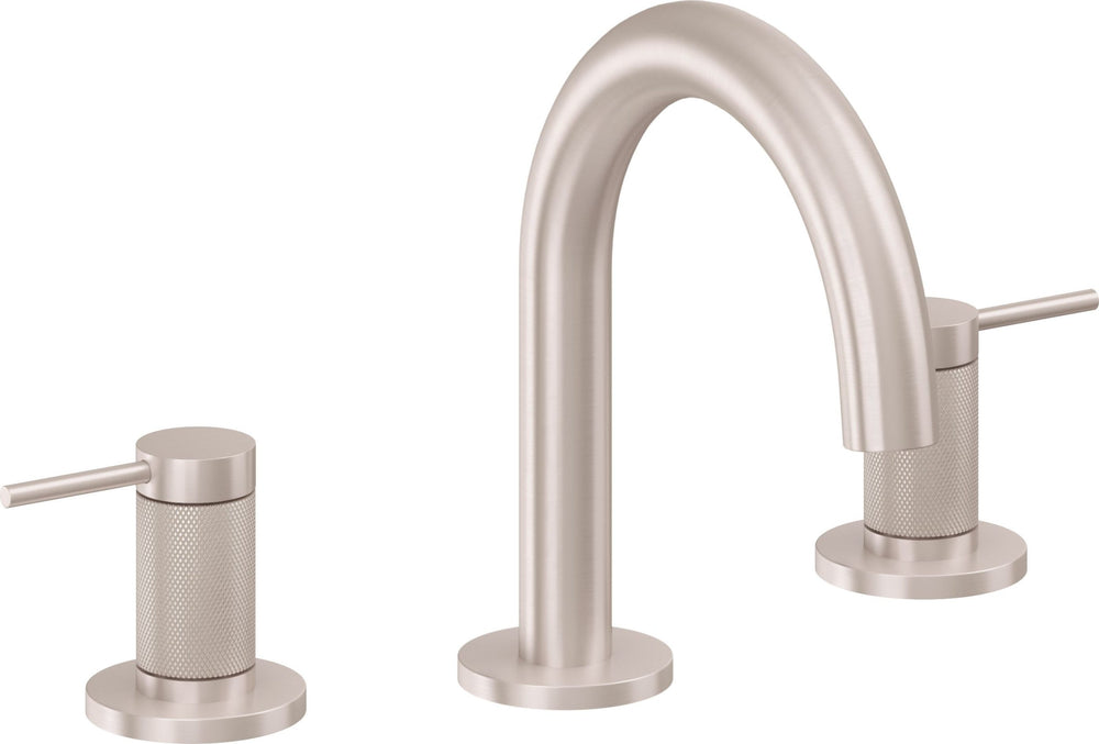 California Faucets - 5202MKZB-SN - 8" Widespread Lavatory Faucet with ZeroDrain - Satin Nickel  - D Street