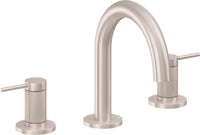 California Faucets - 5202MKZBF-SN - 8" Widespread Lavatory Faucet with Completely Finished ZeroDrain - Satin Nickel  - D Street