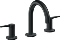 California Faucets - 5302MZBF-CB - 8" Widespread Lavatory Faucet with Completely Finished ZeroDrain - Carbon (PVD) - D Street