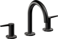 California Faucets - 5302M-MBLK - 8" Widespread Lavatory Faucet - Matte Black - D Street