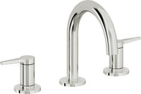 California Faucets - 5302MZBF-PC - 8" Widespread Lavatory Faucet with Completely Finished ZeroDrain - Polished Chrome - D Street