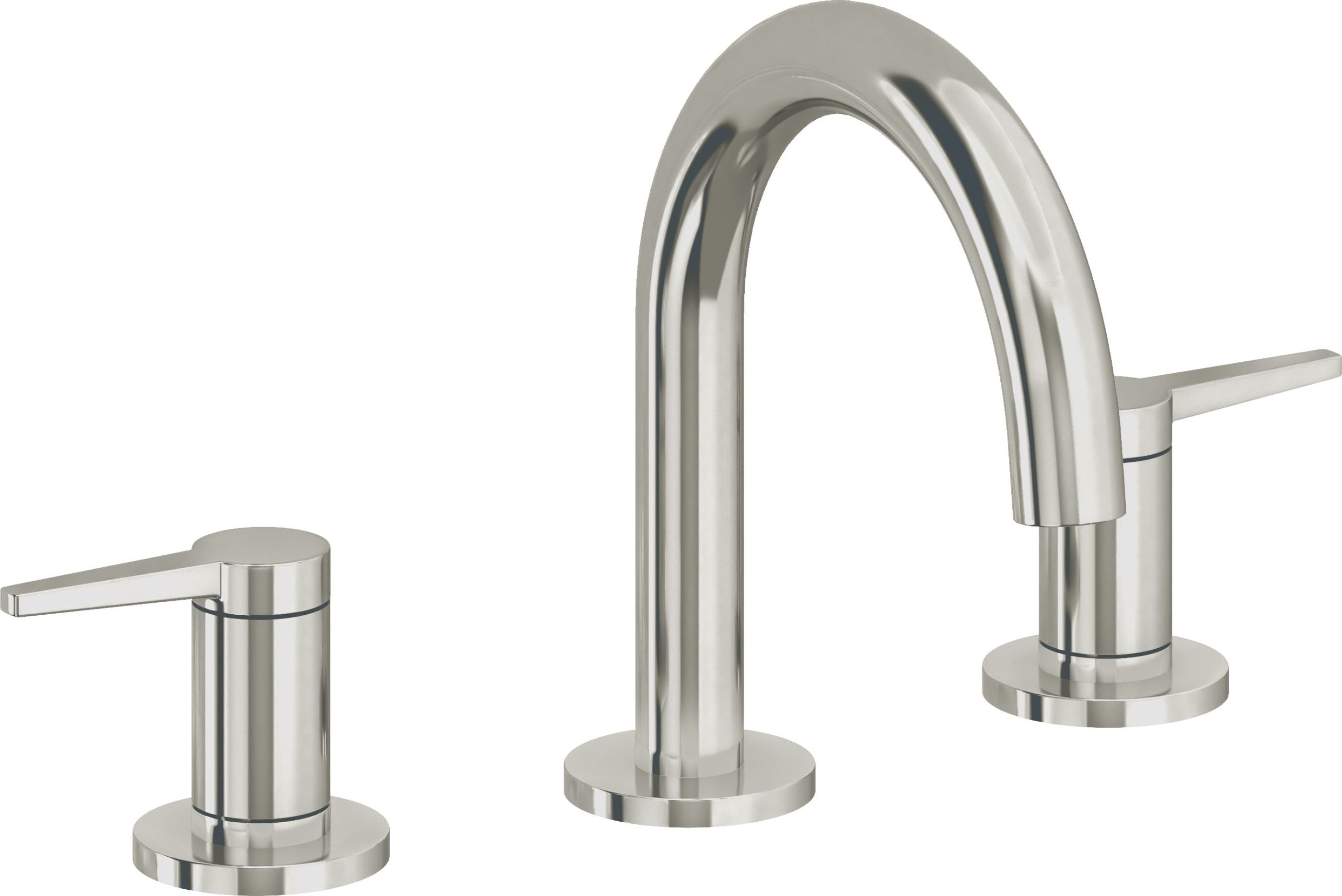 California Faucets - 5302M-PN - 8" Widespread Lavatory Faucet - Polished Nickel (PVD) - D Street