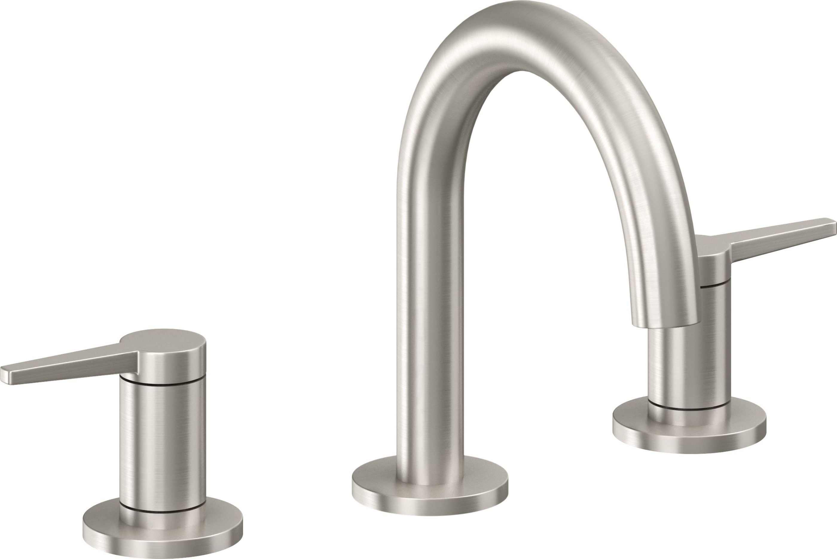 California Faucets - 5302M-USS - 8" Widespread Lavatory Faucet - Ultra Stainless Steel (PVD) - D Street