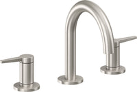 California Faucets - 5302MZB-USS - 8" Widespread Lavatory Faucet with ZeroDrain - Ultra Stainless Steel (PVD) - D Street