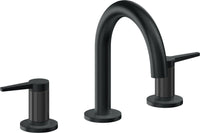 California Faucets - 5302MFZBF-CB - 8" Widespread Lavatory Faucet with Completely Finished ZeroDrain - Carbon (PVD) - D Street