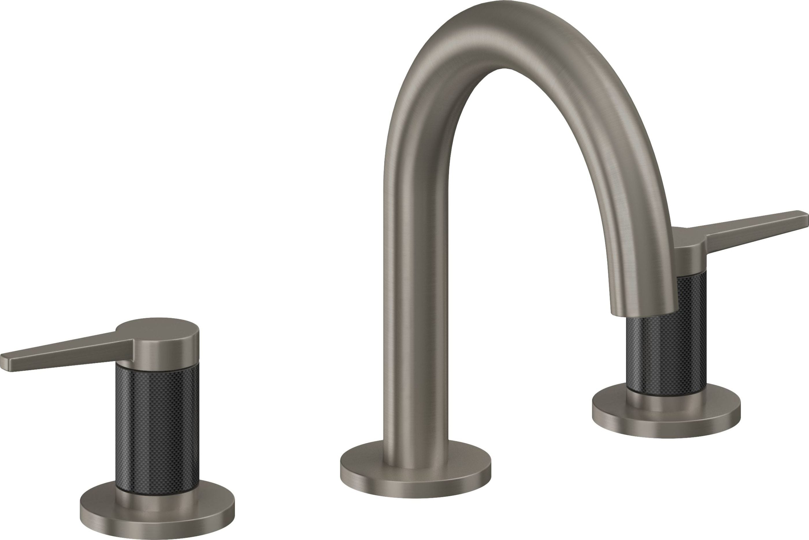 California Faucets - 5302MFZB-GRP - 8" Widespread Lavatory Faucet with ZeroDrain - Graphite (PVD) - D Street