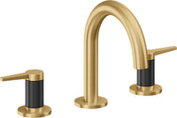 California Faucets - 5302MFZBF-LSG - 8" Widespread Lavatory Faucet with Completely Finished ZeroDrain - Lifetime Satin Gold (PVD) - D Street