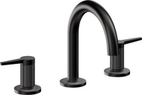 California Faucets - 5302MFZB-MBLK - 8" Widespread Lavatory Faucet with ZeroDrain - Matte Black - D Street