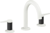 California Faucets - 5302MFZB-MWHT - 8" Widespread Lavatory Faucet with ZeroDrain - Matte White - D Street