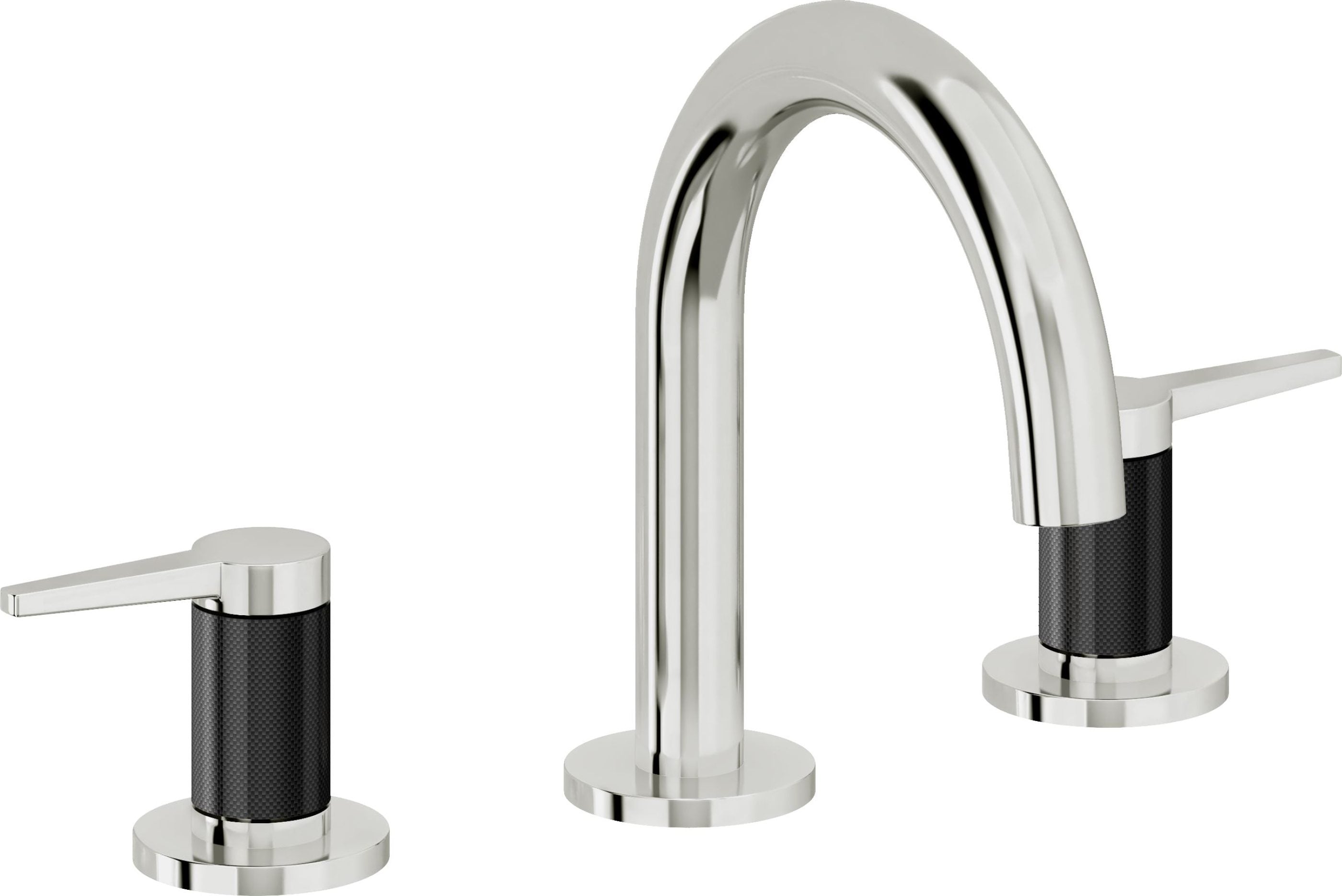 California Faucets - 5302MFZB-PC - 8" Widespread Lavatory Faucet with ZeroDrain - Polished Chrome - D Street