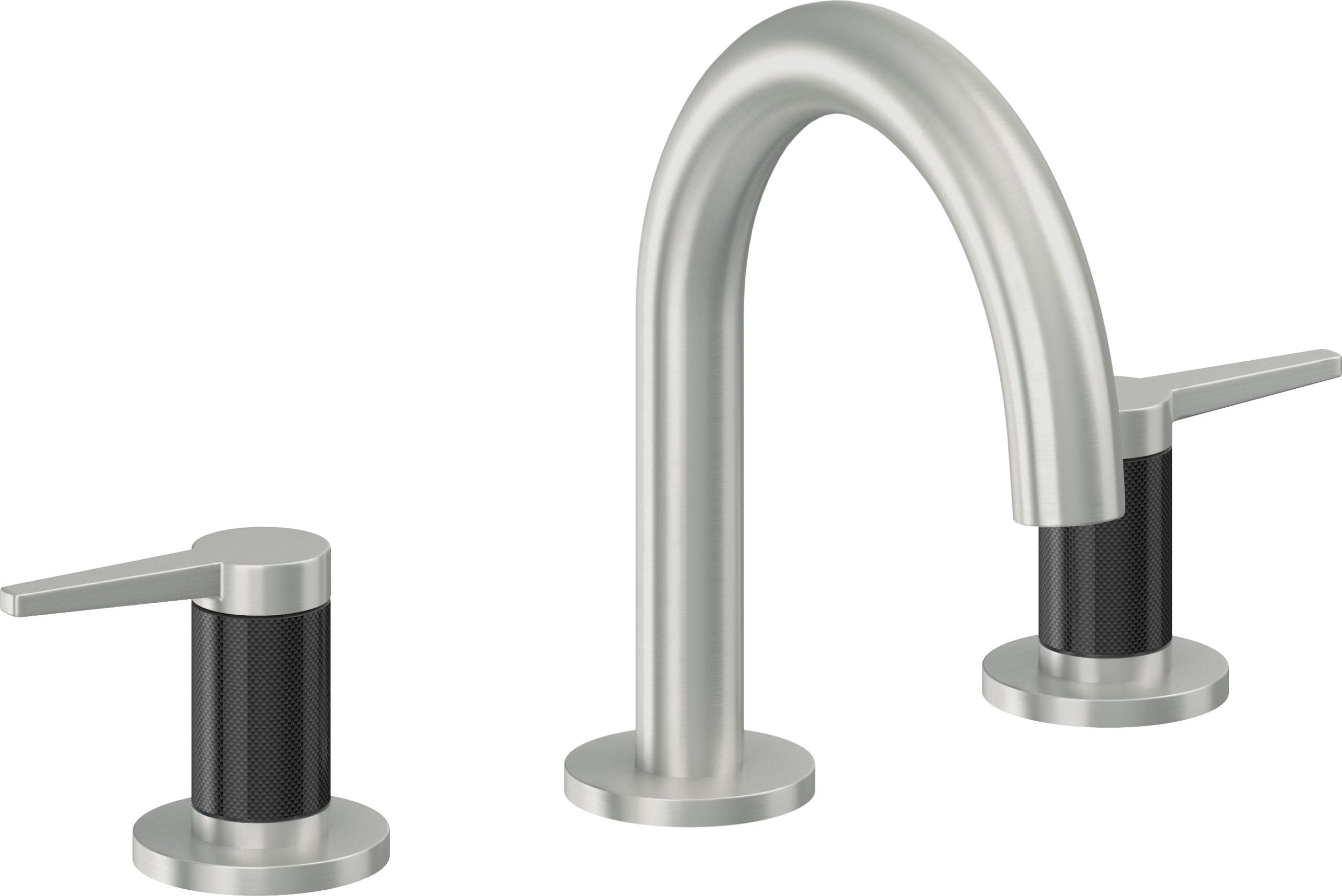 California Faucets - 5302MFZB-SC - 8" Widespread Lavatory Faucet with ZeroDrain - Satin Chrome (PVD) - D Street