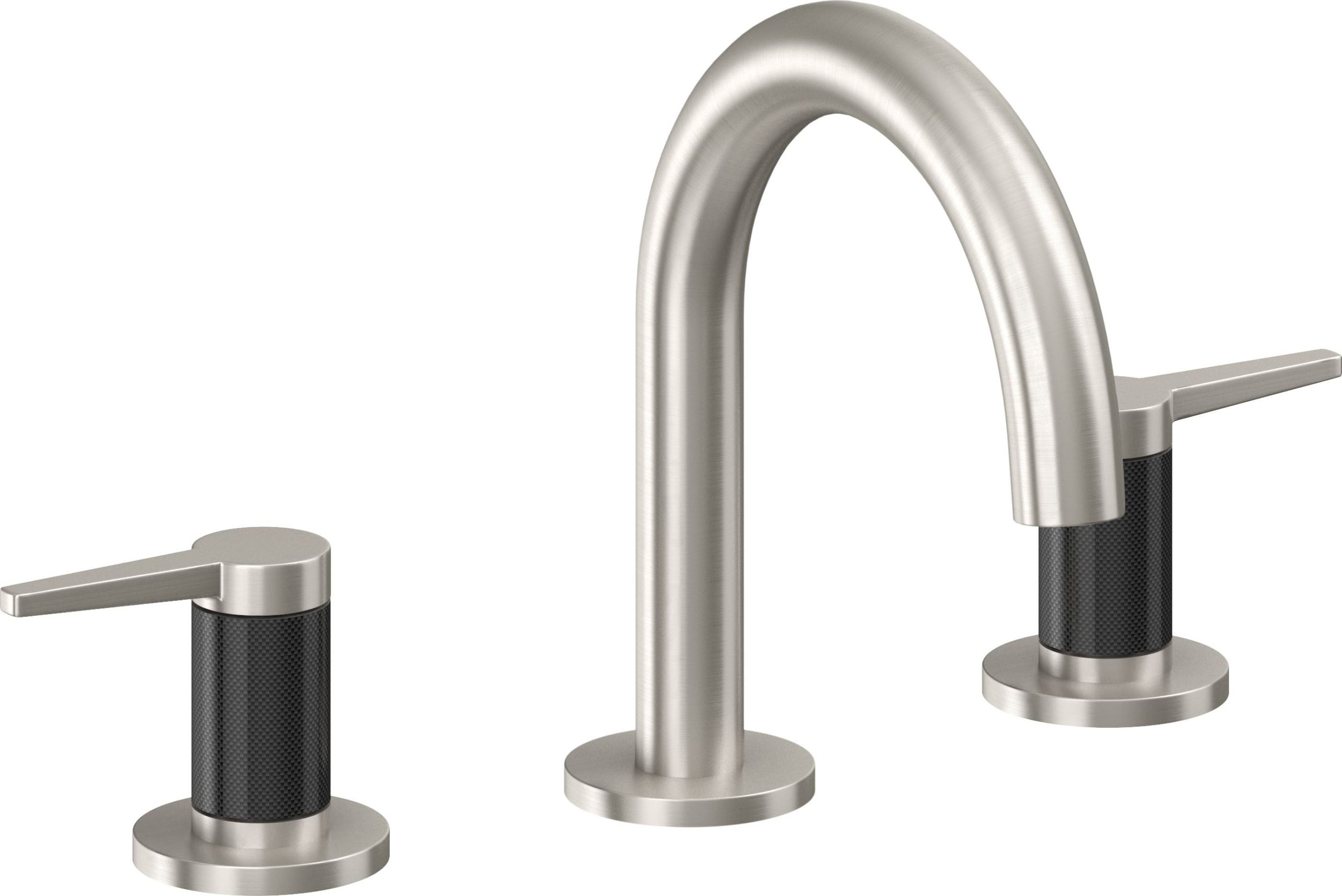 California Faucets - 5302MFZB-USS - 8" Widespread Lavatory Faucet with ZeroDrain - Ultra Stainless Steel (PVD) - D Street