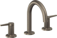 California Faucets - 5302MKZB-ANF - 8" Widespread Lavatory Faucet with ZeroDrain - Antique Nickel Flat - D Street