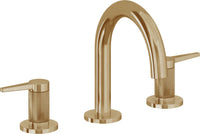 California Faucets - 5302MK-BBU - 8" Widespread Lavatory Faucet - Burnished Brass Uncoated - D Street