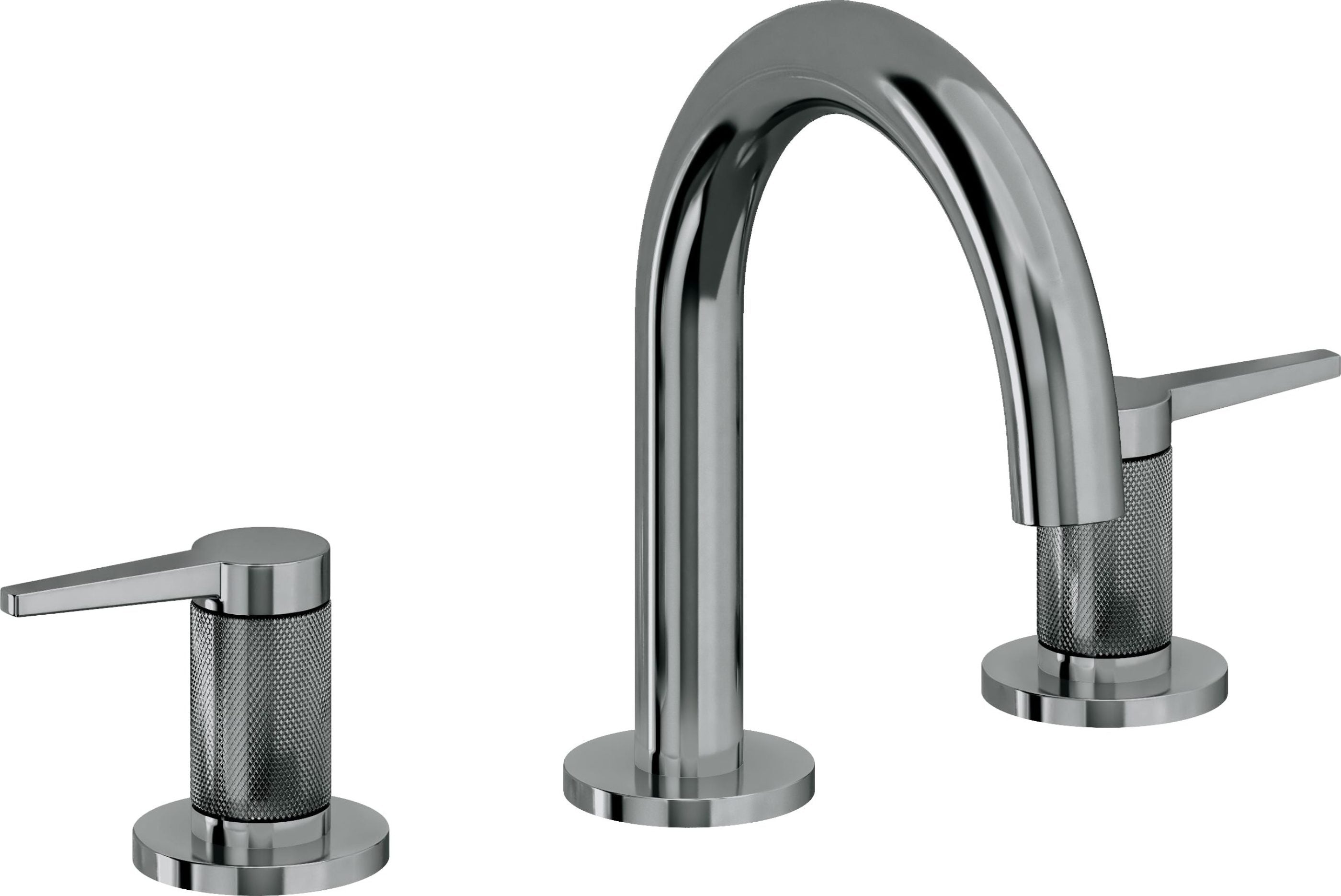 California Faucets - 5302MKZBF-BLKN - 8" Widespread Lavatory Faucet with Completely Finished ZeroDrain - Black Nickel (PVD) - D Street