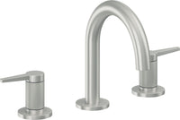 California Faucets - 5302MKZBF-SC - 8" Widespread Lavatory Faucet with Completely Finished ZeroDrain - Satin Chrome (PVD) - D Street