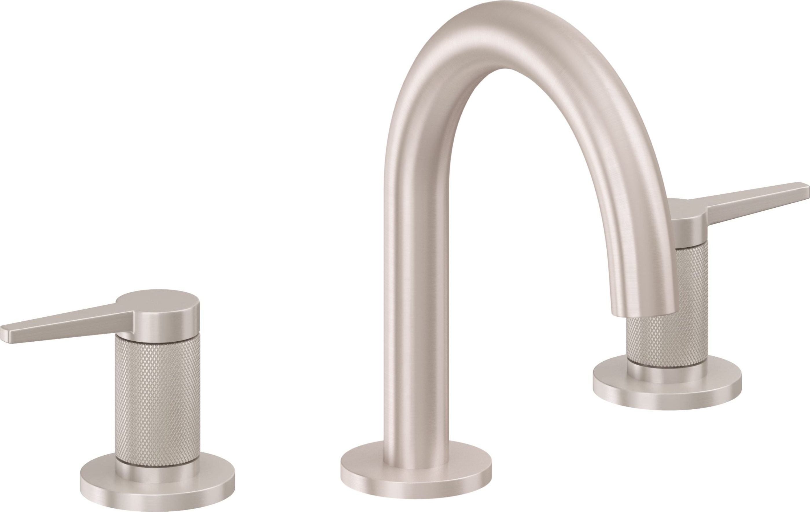 California Faucets - 5302MKZBF-SN - 8" Widespread Lavatory Faucet with Completely Finished ZeroDrain - Satin Nickel  - D Street