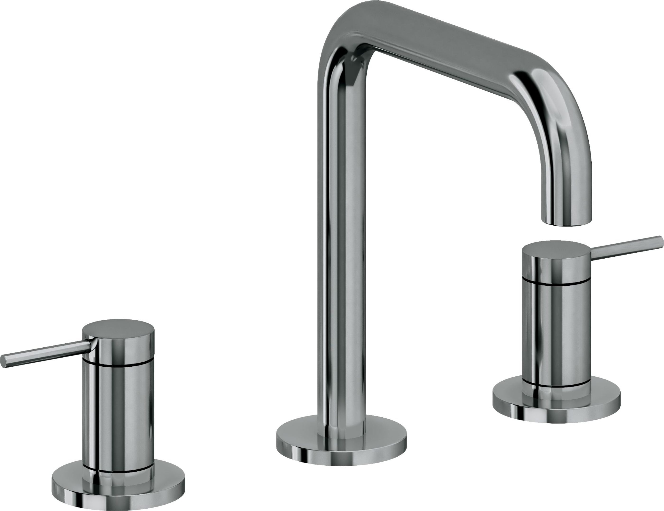 California Faucets - 5202Q-BLKN - 8" Widespread Lavatory Faucet - Black Nickel (PVD) - D Street