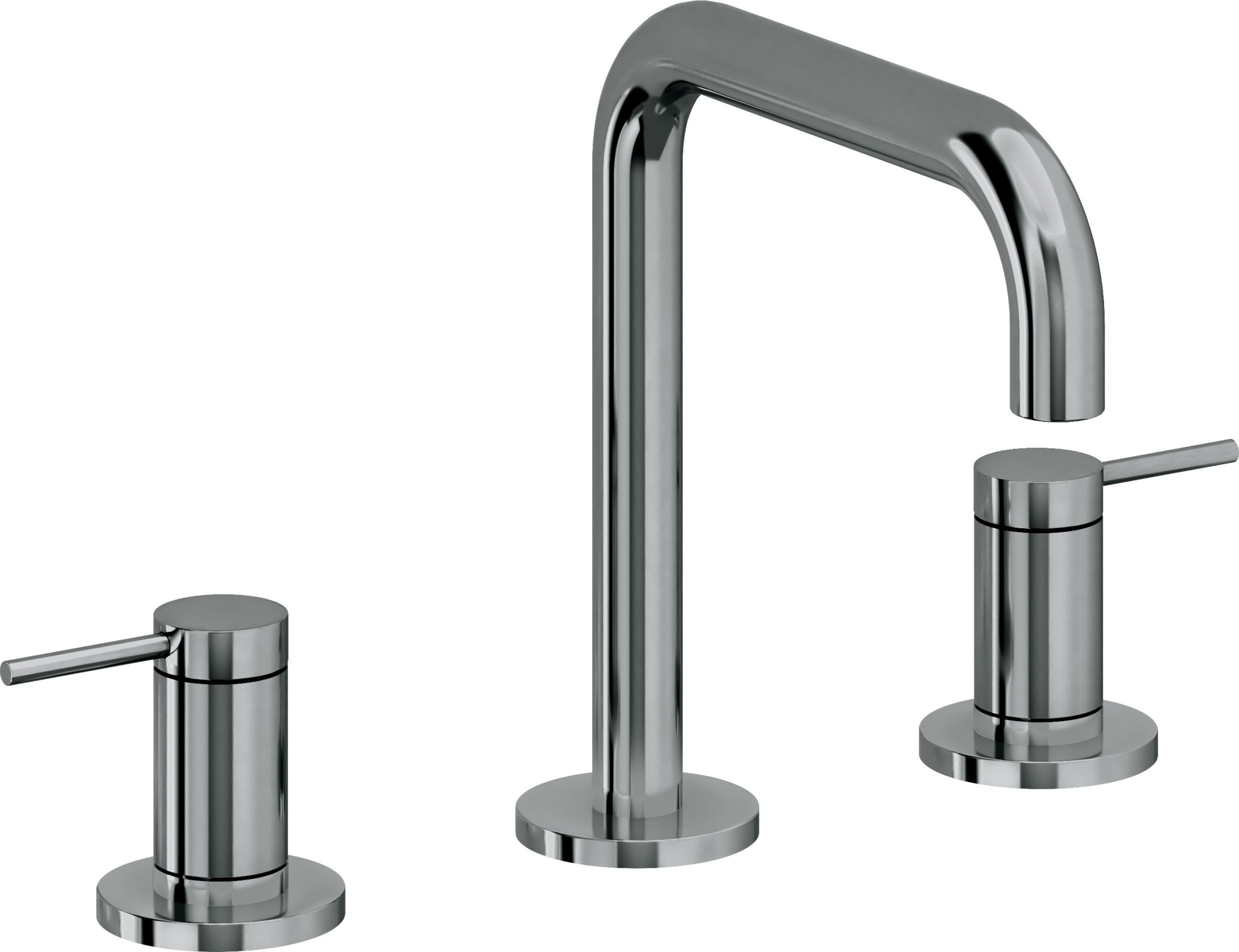 California Faucets - 5202QZB-BLKN - 8" Widespread Lavatory Faucet with ZeroDrain - Black Nickel (PVD) - D Street