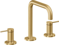 California Faucets - 5202Q-LSG - 8" Widespread Lavatory Faucet - Lifetime Satin Gold (PVD) - D Street