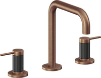 California Faucets - 5202QFZBF-ACF - 8" Widespread Lavatory Faucet with Completely Finished ZeroDrain - Antique Copper Flat - D Street