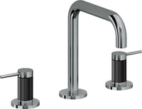 California Faucets - 5202QFZBF-BLKN - 8" Widespread Lavatory Faucet with Completely Finished ZeroDrain - Black Nickel (PVD) - D Street