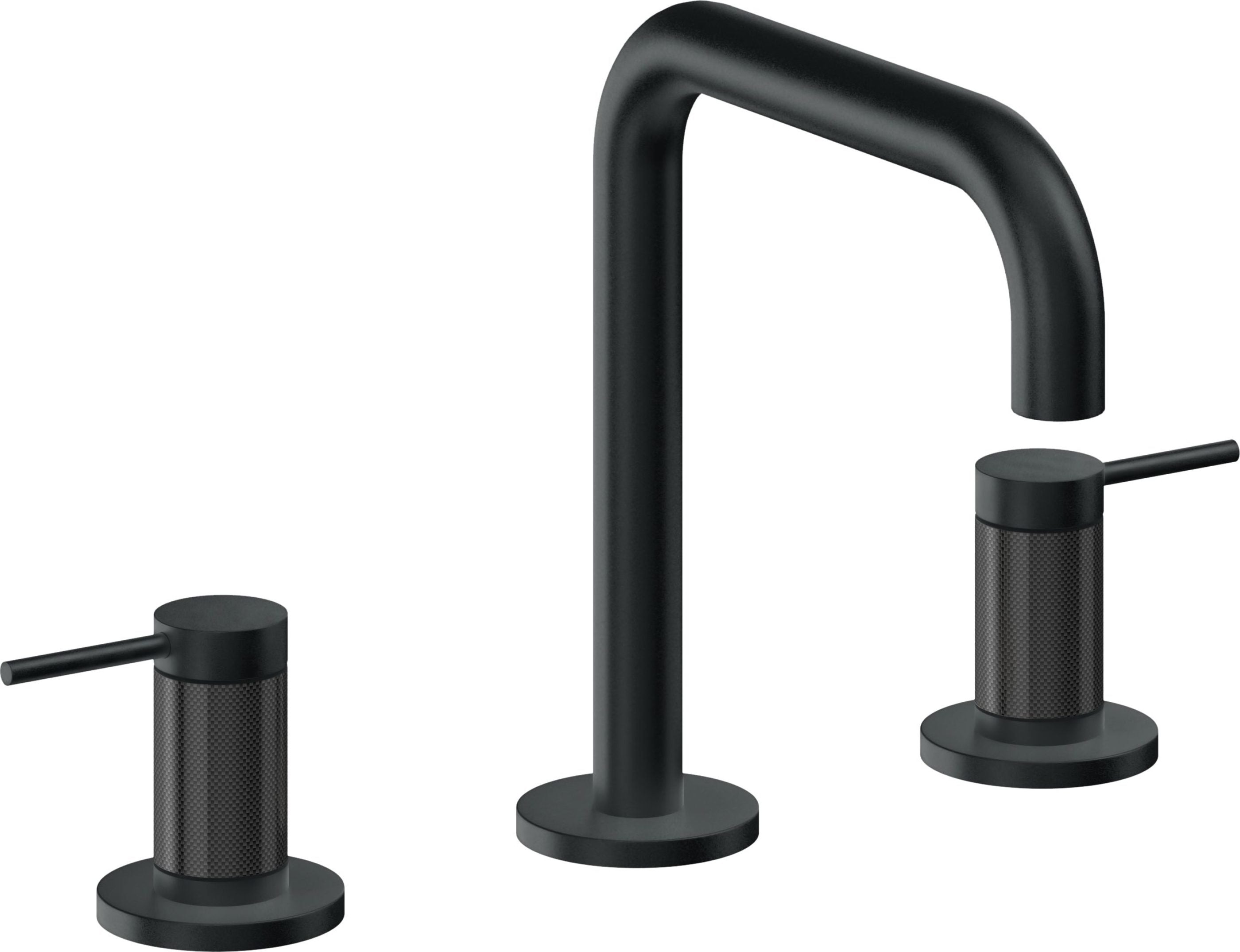 California Faucets - 5202QF-CB - 8" Widespread Lavatory Faucet - Carbon (PVD) - D Street