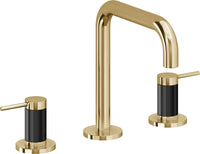 California Faucets - 5202QF-FRG - 8" Widespread Lavatory Faucet - French Gold (PVD) - D Street