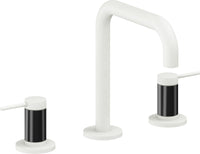 California Faucets - 5202QFZBF-MWHT - 8" Widespread Lavatory Faucet with Completely Finished ZeroDrain - Matte White - D Street