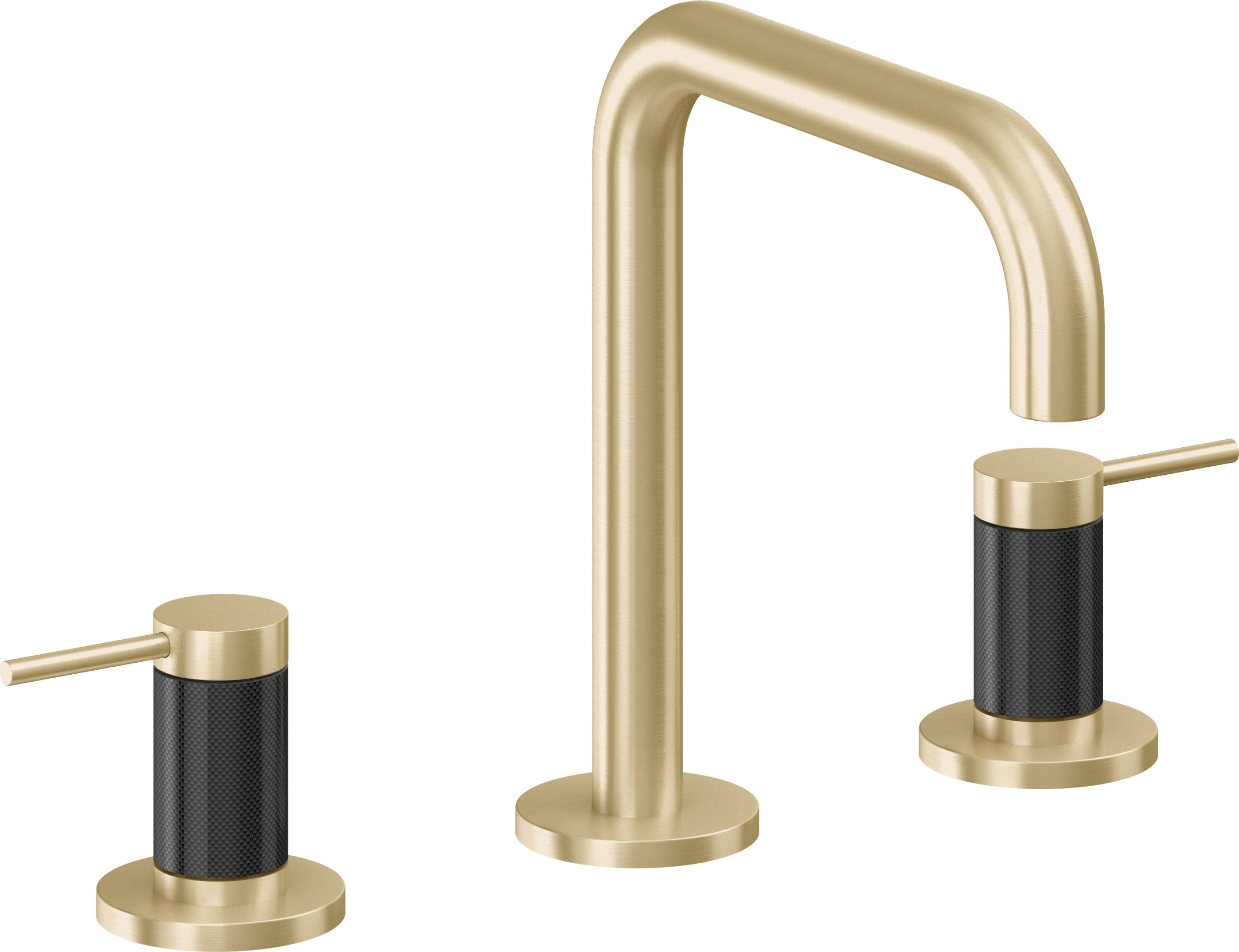 California Faucets - 5202QF-SB - 8" Widespread Lavatory Faucet - Satin Brass (PVD) - D Street