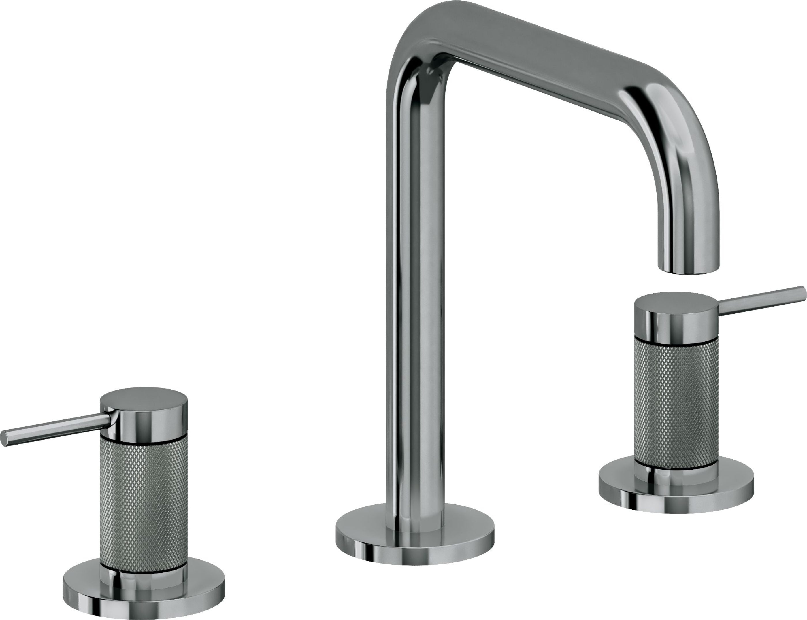 California Faucets - 5202QKZB-BLKN - 8" Widespread Lavatory Faucet with ZeroDrain - Black Nickel (PVD) - D Street