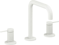 California Faucets - 5202QKZBF-MWHT - 8" Widespread Lavatory Faucet with Completely Finished ZeroDrain - Matte White - D Street