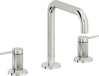 California Faucets - 5202QKZBF-PC - 8" Widespread Lavatory Faucet with Completely Finished ZeroDrain - Polished Chrome - D Street