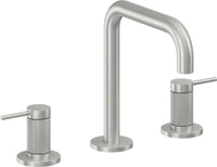 California Faucets - 5202QKZBF-SC - 8" Widespread Lavatory Faucet with Completely Finished ZeroDrain - Satin Chrome (PVD) - D Street