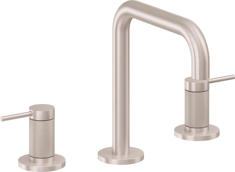 California Faucets - 5202QKZBF-SN - 8" Widespread Lavatory Faucet with Completely Finished ZeroDrain - Satin Nickel  - D Street